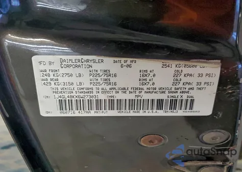 2006 Jeep Liberty Sport z USA, uszkodzony, nr VIN 1J4GL48KX6W273031